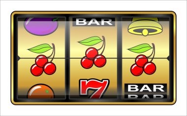 Mobile phone displaying coinmasterslot slot game interface with game tiles and account menu